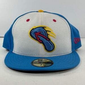 New Era 59FIFTY Fitted Florida Fire Frogs Minor Leagueβ Baseball Hat Cap 7 5/8